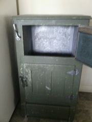 Lovely federation green antique Ice chest