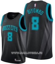 Charlotte Hornets Bismack Biyombo No 8 Ville Edition Black Jersey