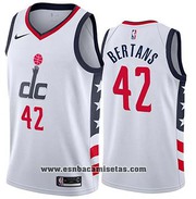 Washington Wizards Davis Bertans NO 42 City Edition White Jersey