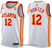 Atlanta Hawks De'Andre Hunter NO 12 Association 2020-21 White Jersey