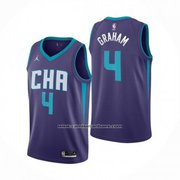 Charlotte Hornets Devonte Graham Statement Edition Violet T-Shirt
