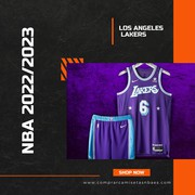 Camiseta Los Angeles Lakers LeBron James NO 6 Ciudad Edition 2021-22 V