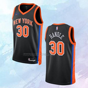 NO 30 Julius Randle Jersey New York Knicks City Black 2022-23