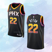 NO 22 Deandre Ayton Phoenix Suns Statement Black Jersey 2022-23