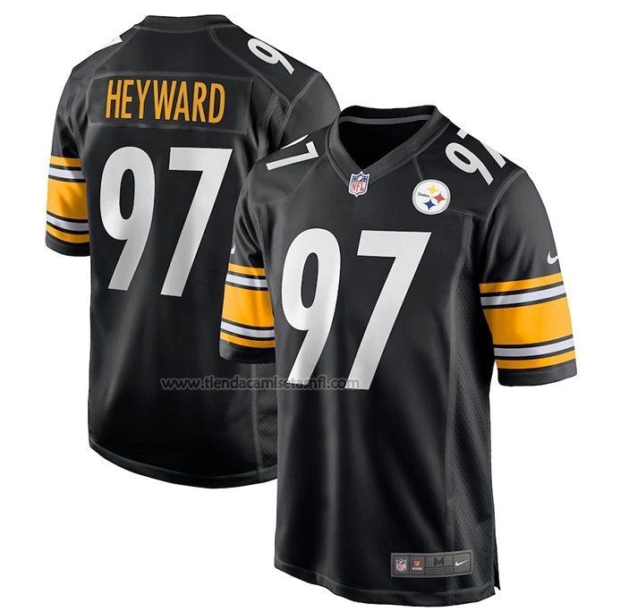 NFL Game Pittsburgh Steelers Cameron Heyward Black Jersey