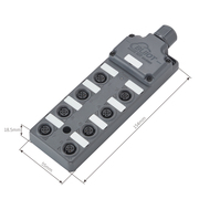 IP67 Waterproof IO Tool-Free Terminal Block 4 Ports M12 1CH